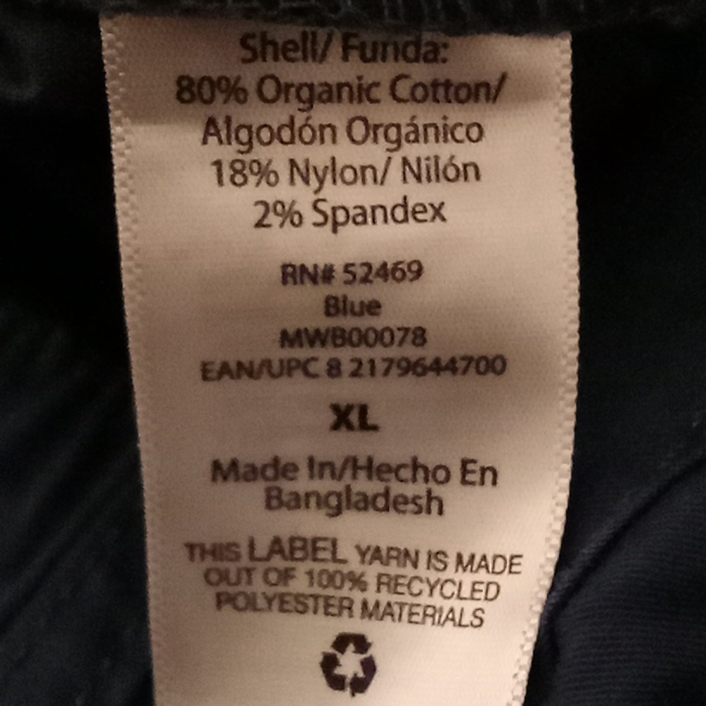 NEW FREE ASSEMBLY CARGO Organic Cotton Sz L- XL -3XL Blue Color Various Sizes B8 - Picture 10 of 12